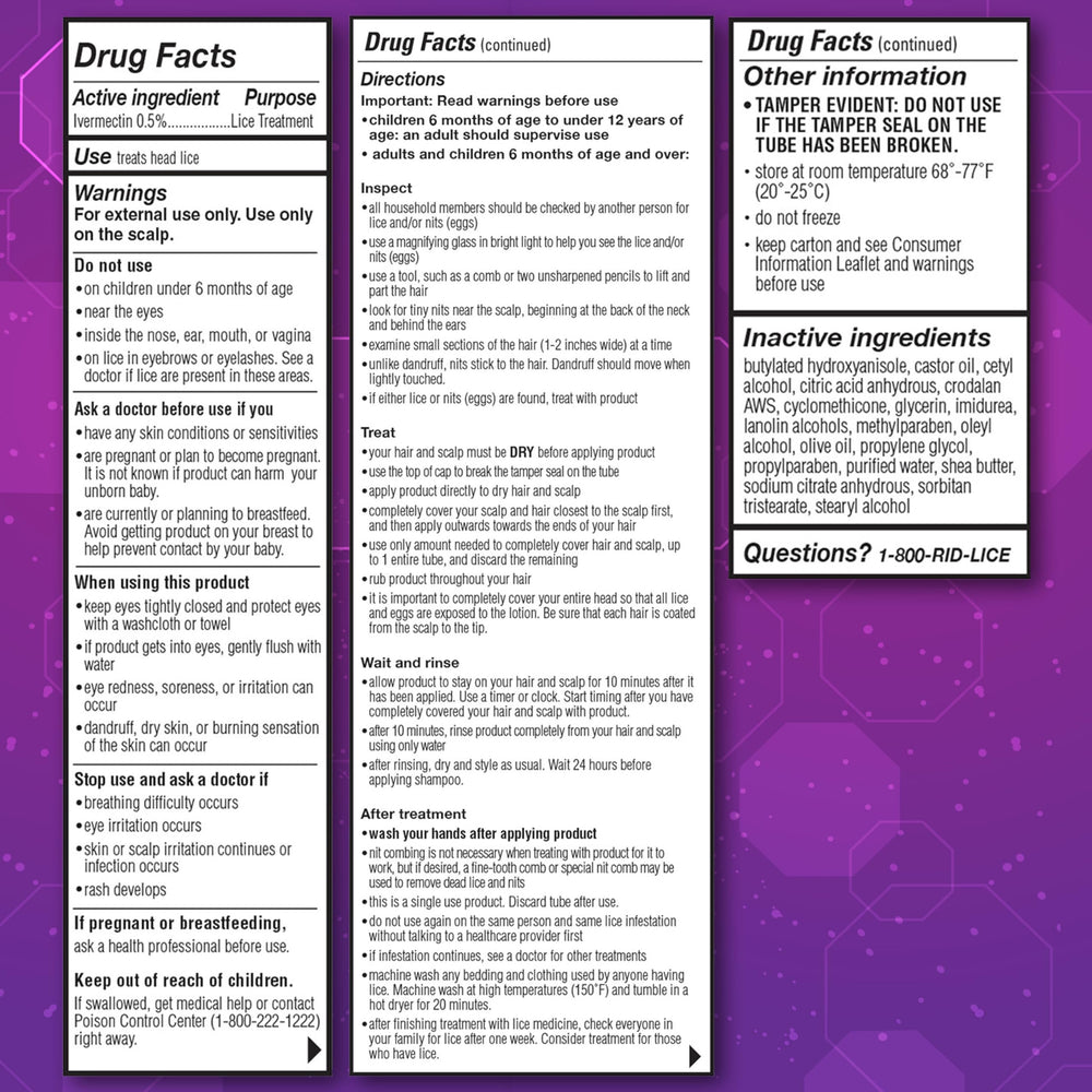 RID One and Done packaging box shows OTC prescription-strength solution.