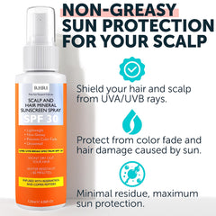 Rida Hair Research Institute non-greasy lightweight mist protects hair from sun.