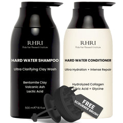 Rida Hard Water Shampoo with bentonite clay for mineral removal and refreshment.