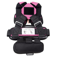 RideSafer Gen 5 XS pink vest with optional tether for versatile vehicle use