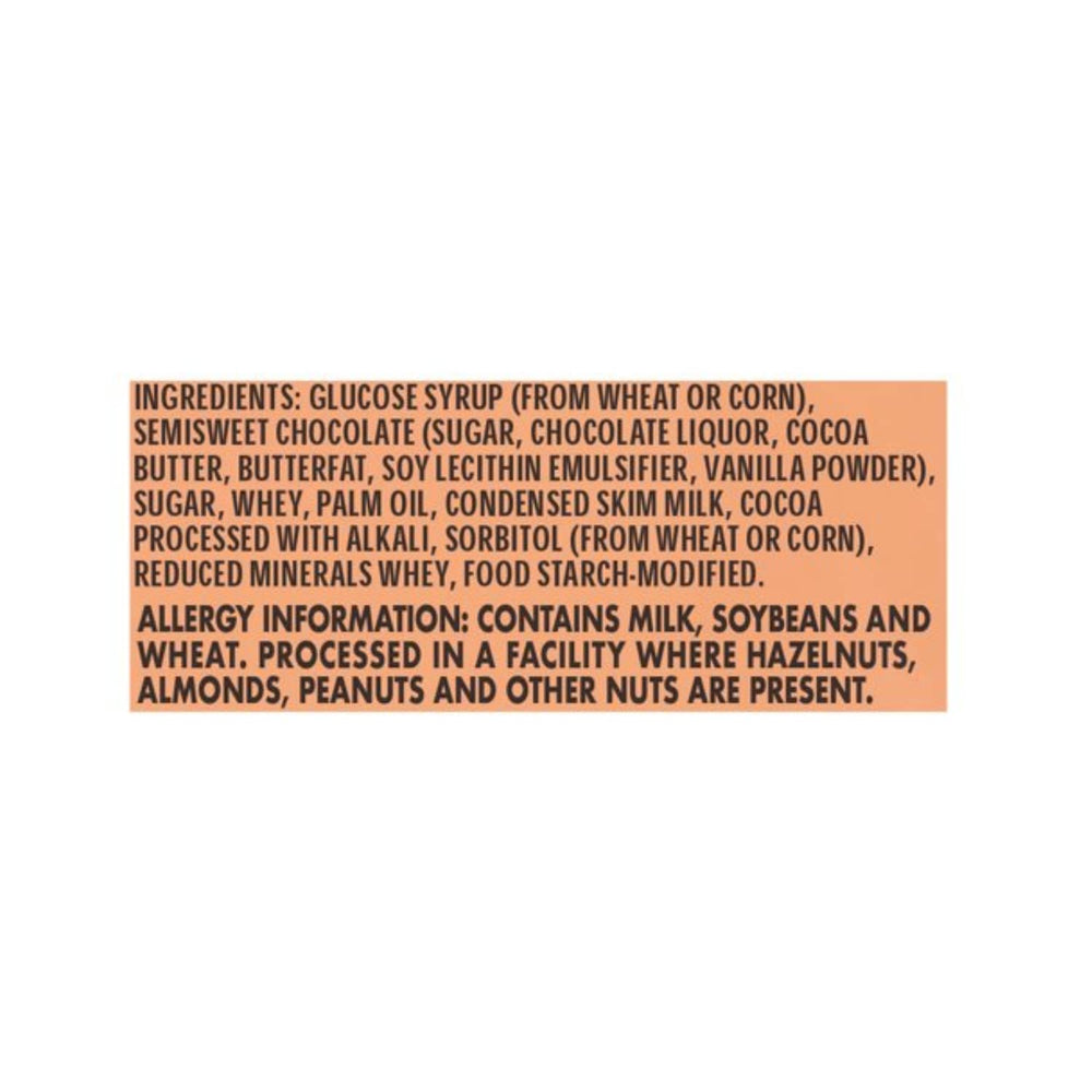 Riesen chocolate caramel bite reveals dense caramel center