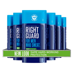 Right Guard Sport Fresh Scent invisible solid six-pack on display.