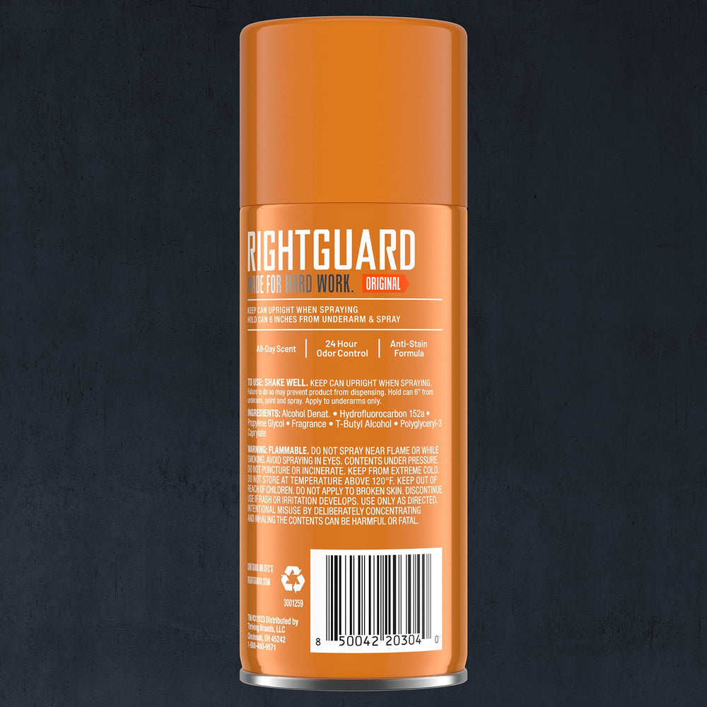 Right Guard Sport Original anti-stain formula ensures white marks stay away.