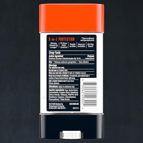Right Guard Xtreme Defense gel-application glides smoothly for easy daily use
