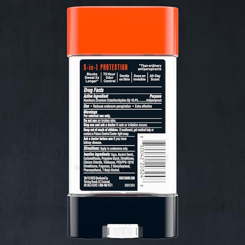 Right Guard Xtreme Defense Gel Fresh Blast glide shows invisible protection on skin.