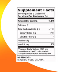 Right Remedies 3-in-1 capsules closeup — soluble fiber supports regularity.