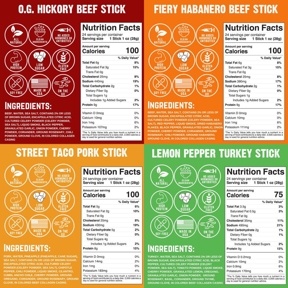 Righteous Felon grass-fed beef hickory sticks with bold smoky flavor