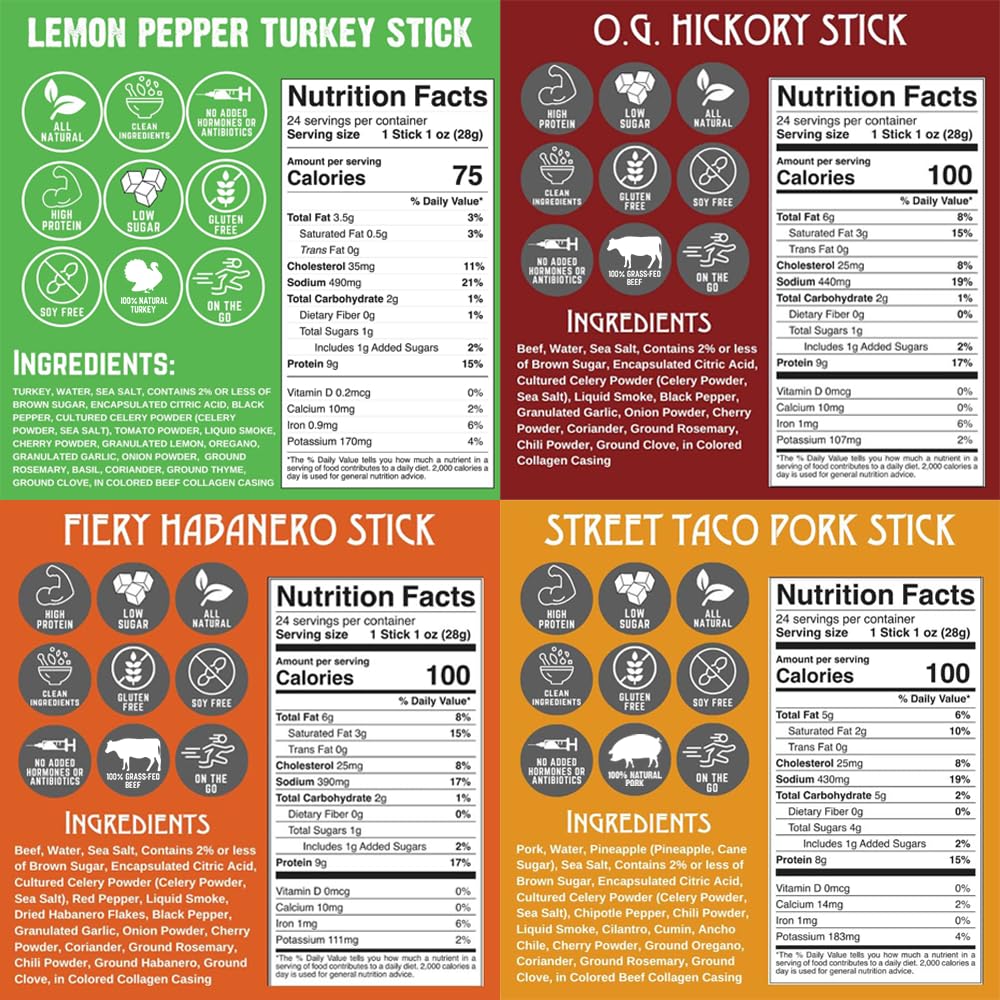 Righteous Felon O.G. Hickory Beef Stick with smoky flavor.