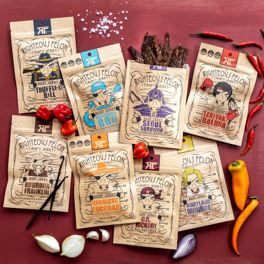 Righteous Felon Seoul Survivor jerky bag delivers spicy-savory notes for global flavor