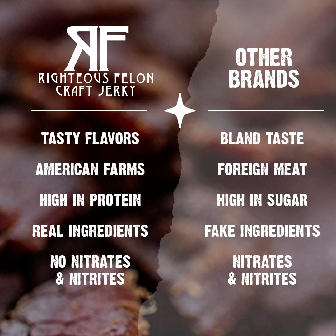 Righteous Felon Street Taco Pork Stick, savory taco-inspired flavor.