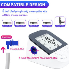 Rihaory cuff shows compatibility with most BP monitors including Omron