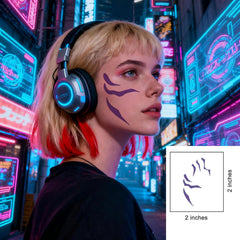 Rihoyoss Anime Hunter tattoos for cosplay day-to-night wear and clean removal