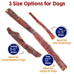 Riley's Odorless bully stick provides a clean home chew.