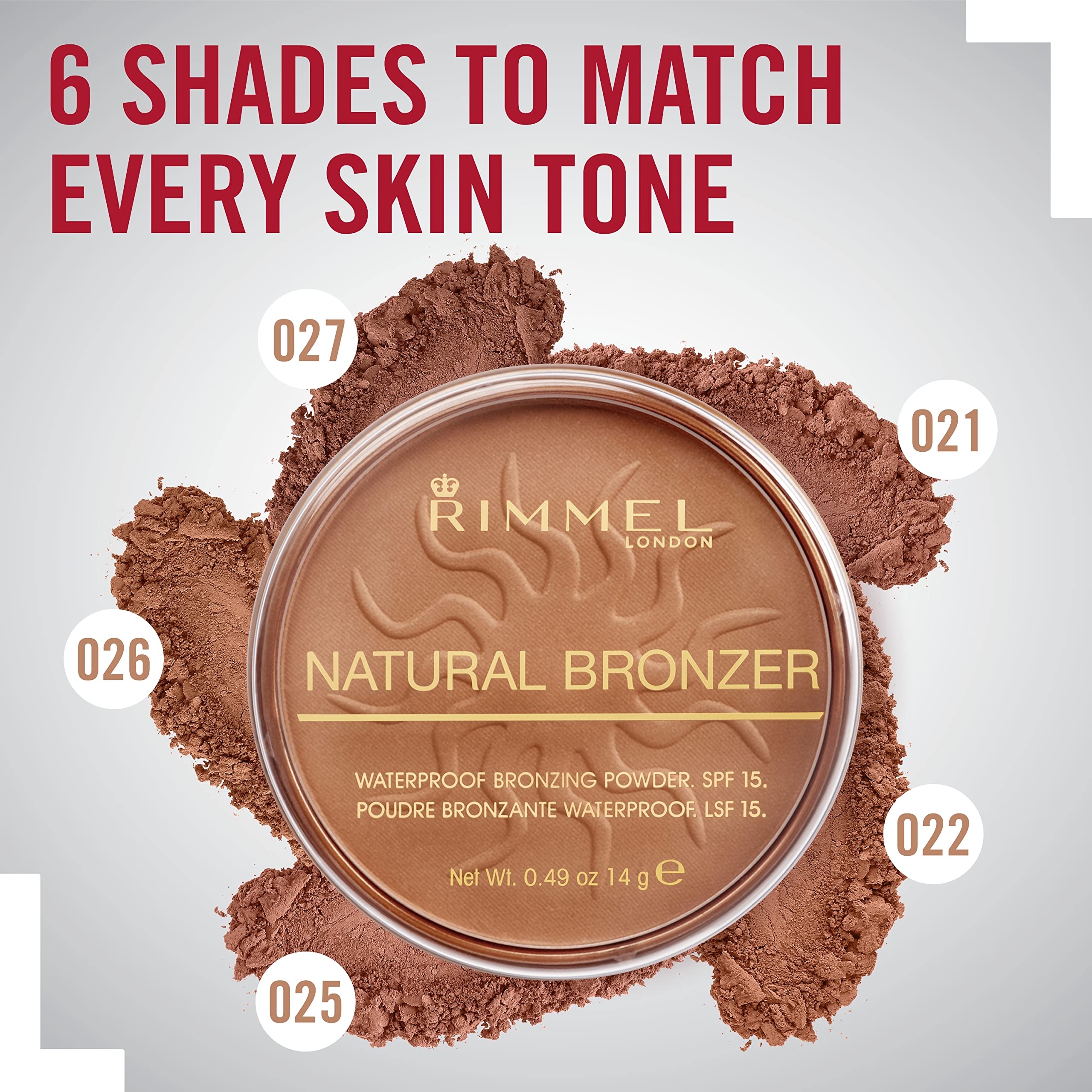 Rimmel Natural Sun Dance bronzer compact closed for on-the-go touch-ups with matte finish