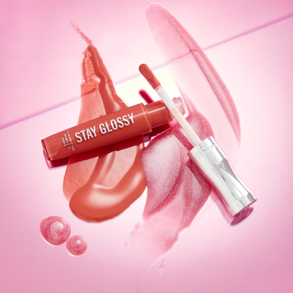 Rimmel Stay Glossy texture shows non-sticky, lightweight comfort