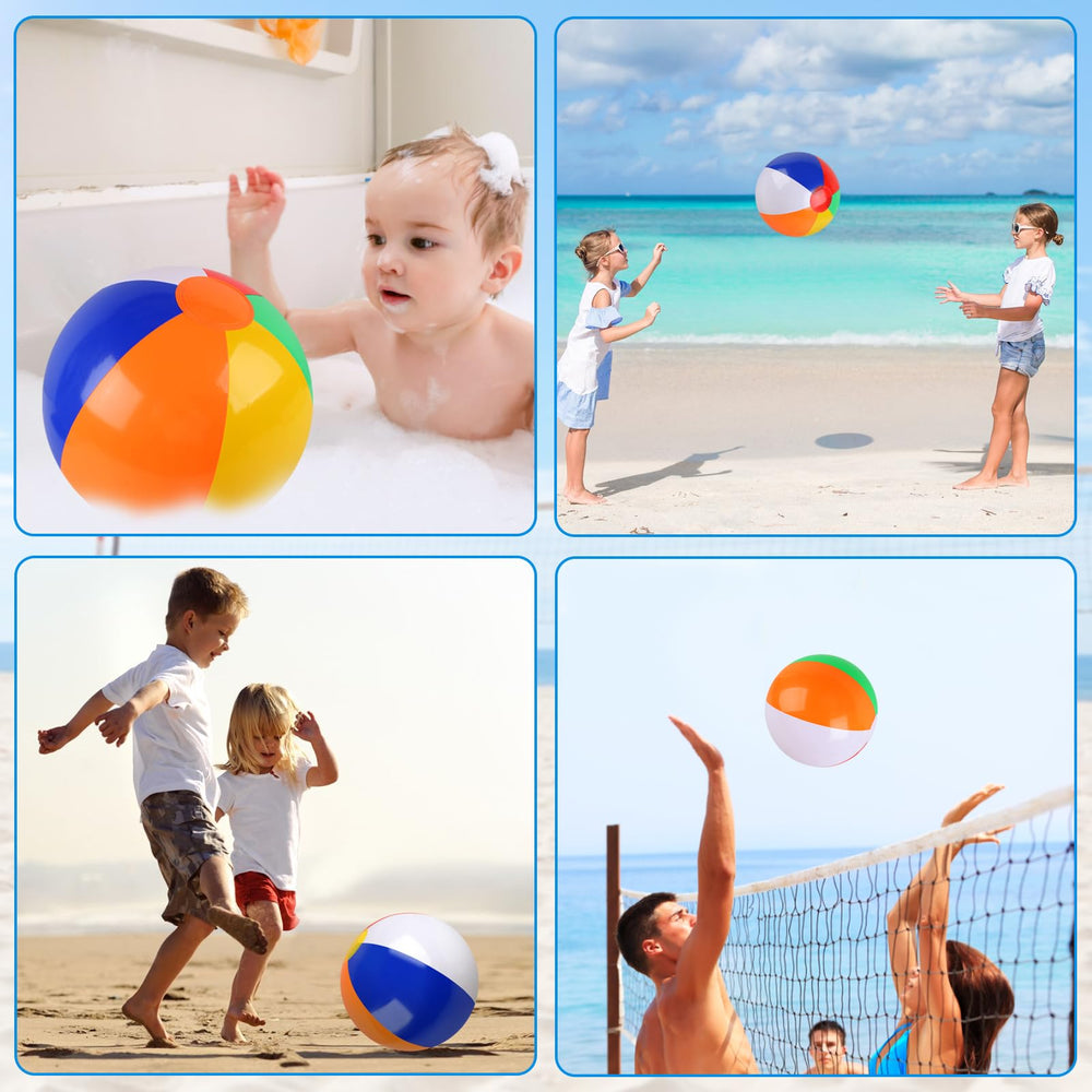 Rindion kids beach ball suitable for ages three to ten at the beach.