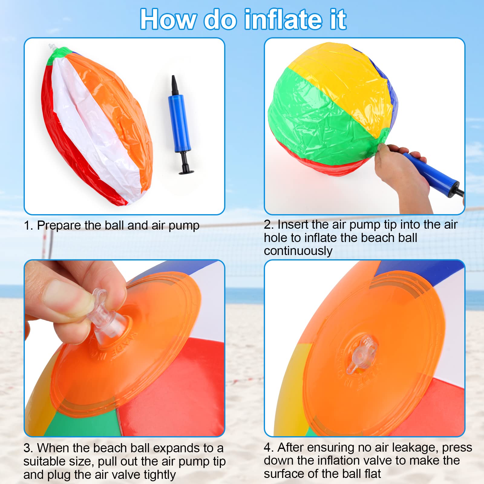 Rindion beach party decor gift ball adds color to parties and classroom activities.
