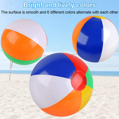 Rindion PVC inflatable beach ball with durable seams for long lasting play.