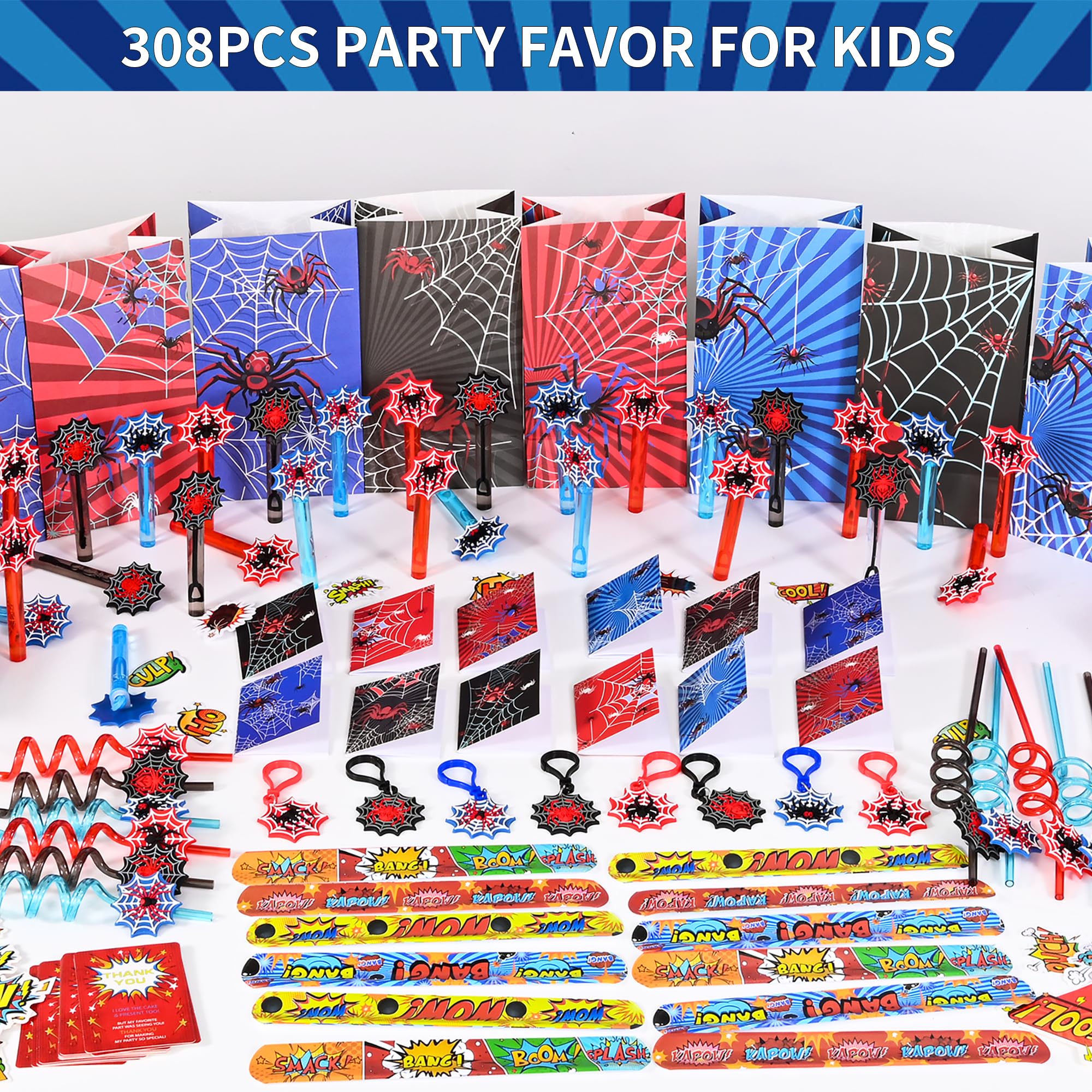 Rinfoeti 308Pcs party bundle favor bags for ready-to-gift treats.