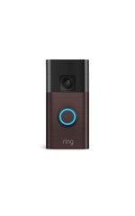 Ring Battery Doorbell front view with Venetian Bronze finish.