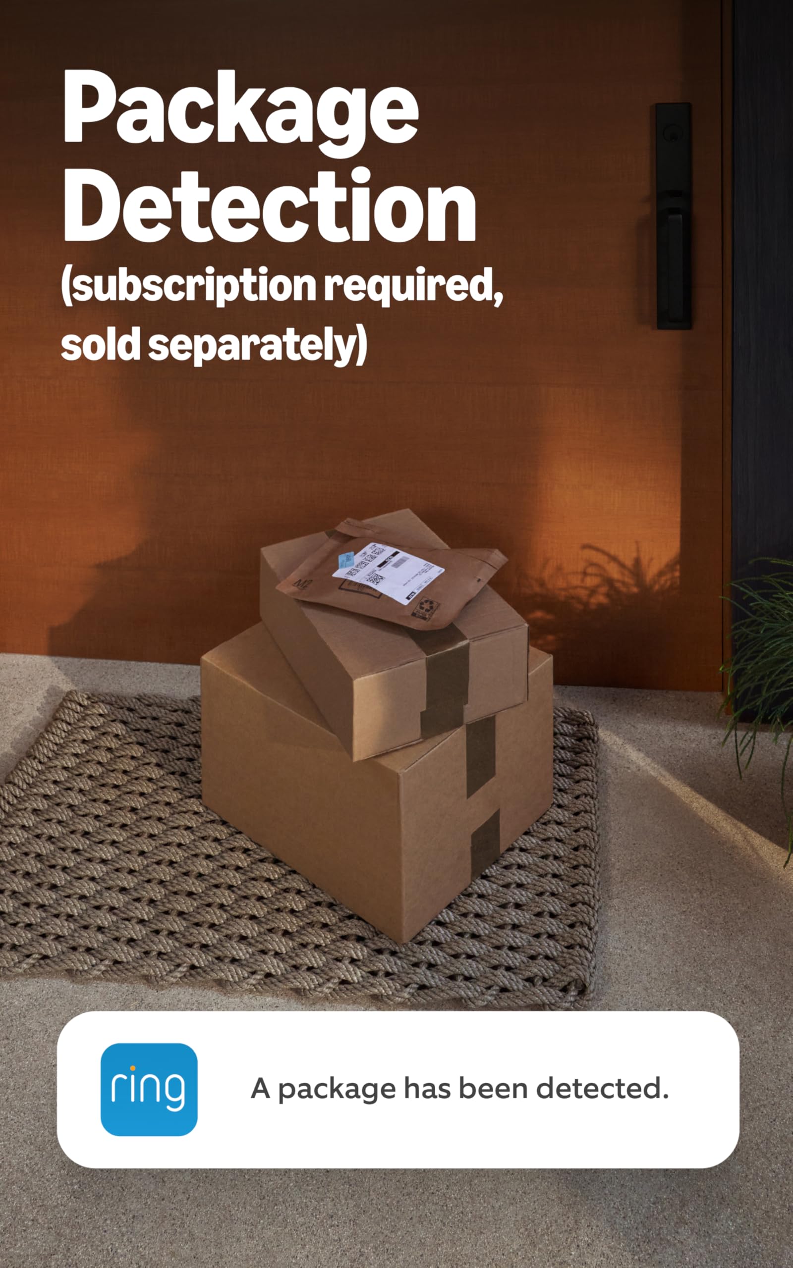 Ring Battery Doorbell Live View and Two-Way Talk for remote communication.