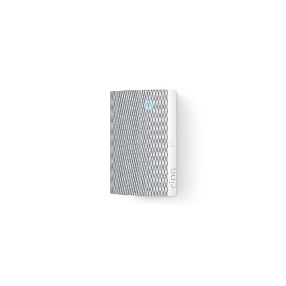 Ring Chime newest model side profile highlights its slim, modern design.