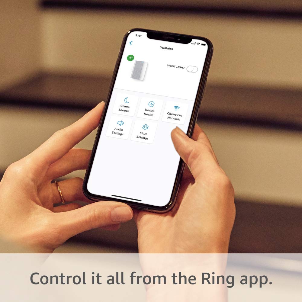 Ring Chime Pro delivers real-time motion and doorbell alerts.