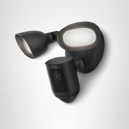 Ring Floodlight Cam Wired Pro Alexa integration for voice control.