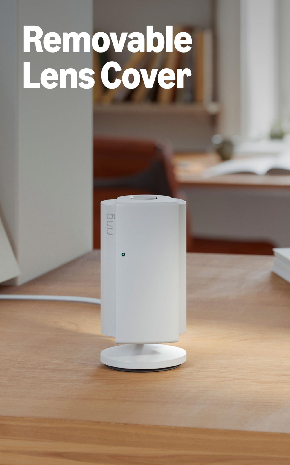 Ring Indoor Cam Plus live view with two-way talk enables quick replies.