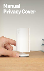 Ring Indoor Cam privacy cover demonstrates easy privacy control