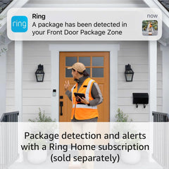 Ring Like-New Battery Doorbell Head-to-Toe Video captures full door visibility
