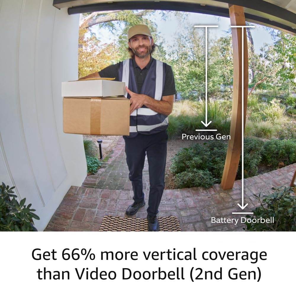 Ring Like-New Battery Doorbell Live View in action for real time communication
