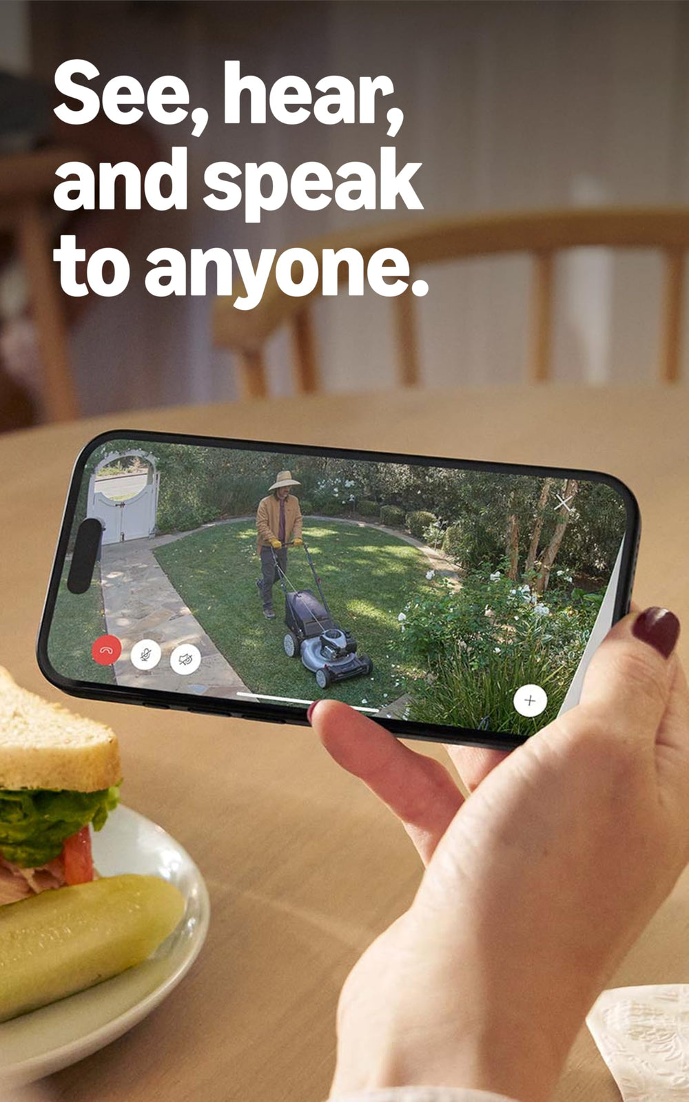 Ring Outdoor Cam battery-powered setup enables wireless, easy placement.