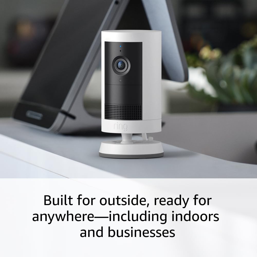 Ring Outdoor Cam Plus plug-in power for simple, reliable setup.