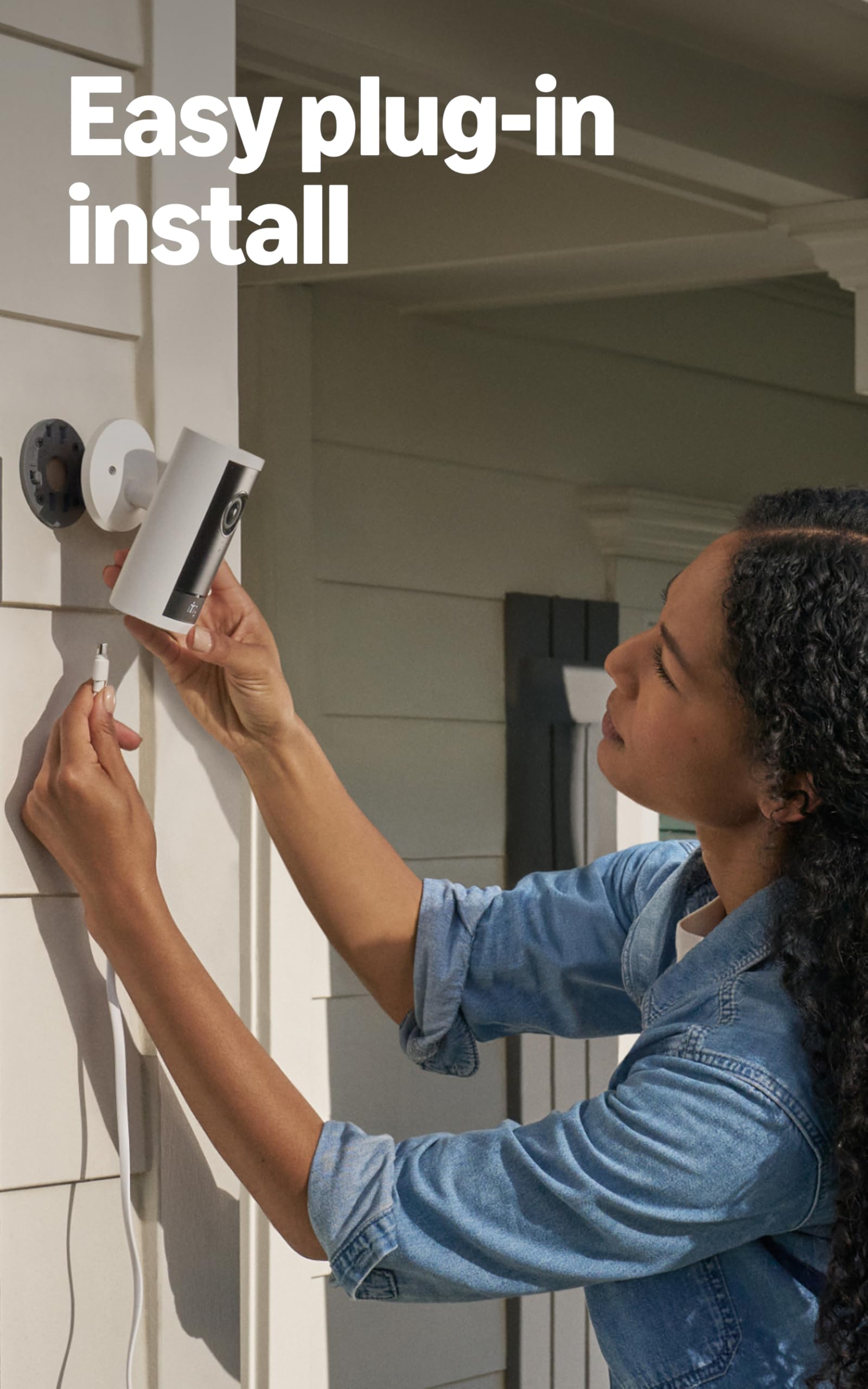 Ring Outdoor Cam Pro low-light color video preserves color with ambient light.