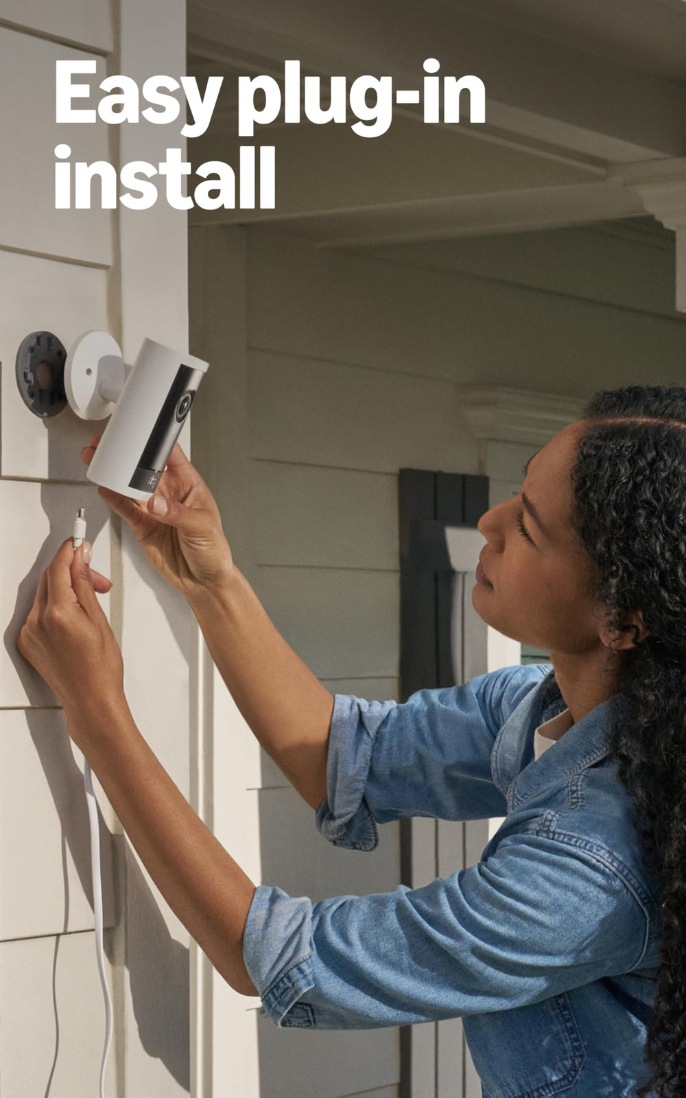 Ring Outdoor Cam Pro low-light color video preserves color with ambient light.