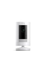 Ring Outdoor Cam Stick Up on wall for flexible outdoor surveillance.