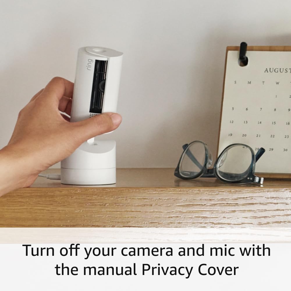 Ring Pan-Tilt Indoor Cam color night vision for improved low-light clarity