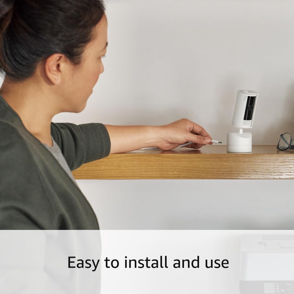 Ring Pan-Tilt Indoor Cam easy install for quick DIY setup