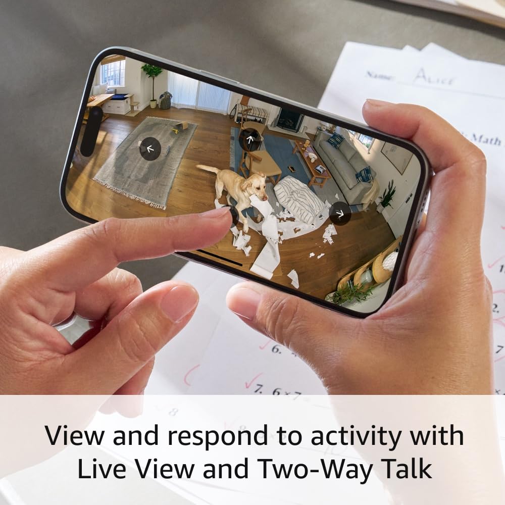 Ring Pan-Tilt Indoor Cam Two-Way Talk for real-time conversations