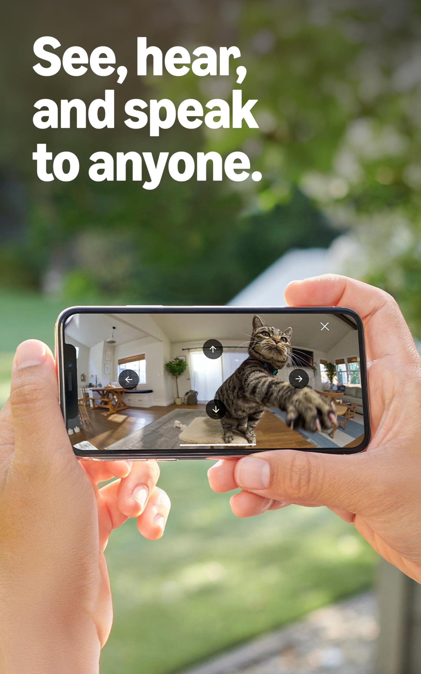 Ring Pan-Tilt Indoor Cam Two-Way Talk enables quick responses.