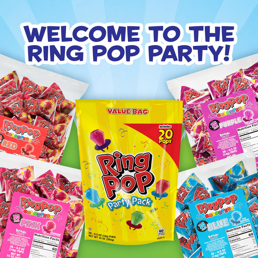Ring Pop for kids' celebrations, a fun and shareable treat.