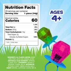 Ring Pop variety pack with 20 lollipops in multiple flavors for sharing.