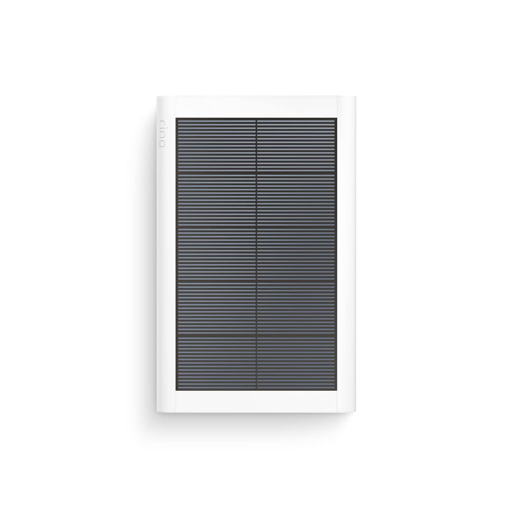 Ring Small Solar Panel for outdoor cam setup provides sunlight-powered energy.