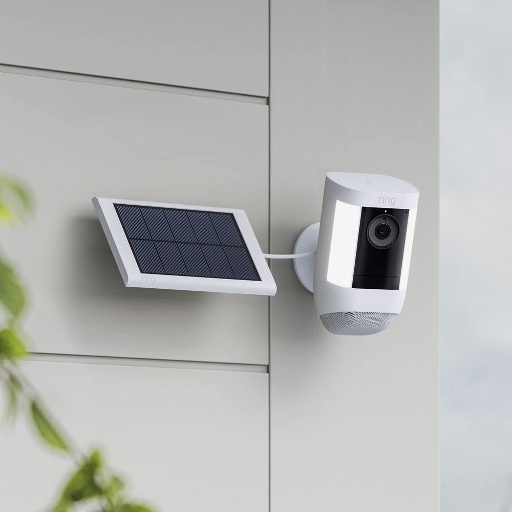 Ring Small Solar Panel wall-mount setup for secure placement.