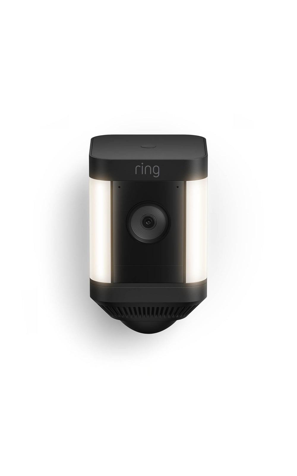 Ring Spotlight Cam Plus Battery captures clear day and night HD video for monitoring.