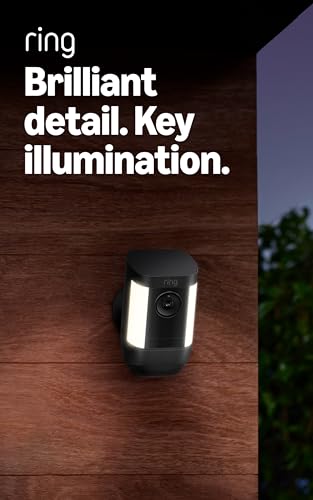 Ring Spotlight Cam Pro adjustable lighting increases visibility along walkways.