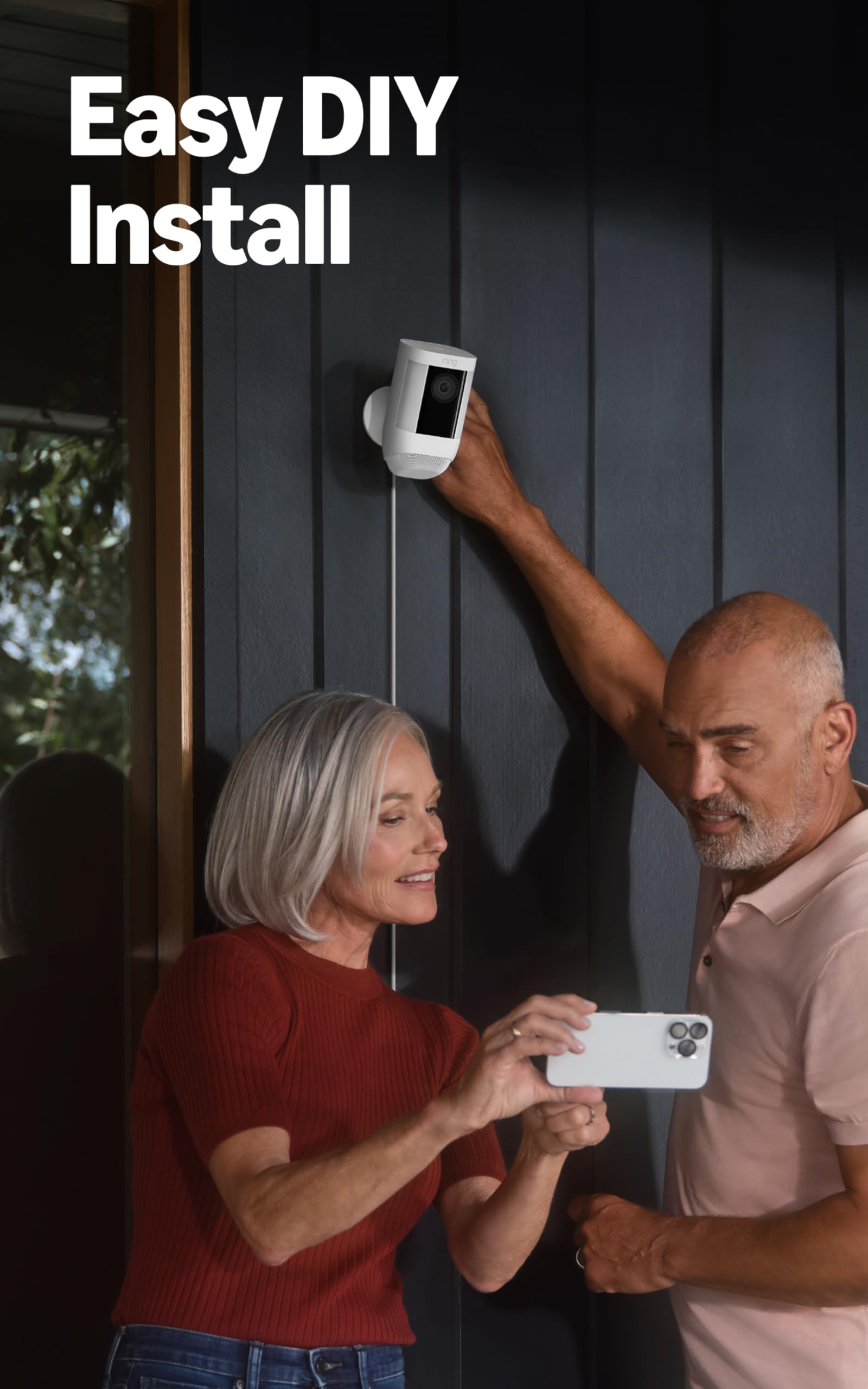 Ring Spotlight Cam Pro dual-band wifi maintains stable connectivity.