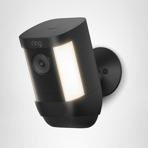 Ring Spotlight Cam Pro security siren helps deter intruders.