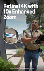 Ring Wired Doorbell Pro 10x zoom reveals distant details without approaching.